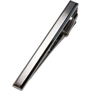 Mens tie clip silver black gold tie bar formal business wedding gift accessory